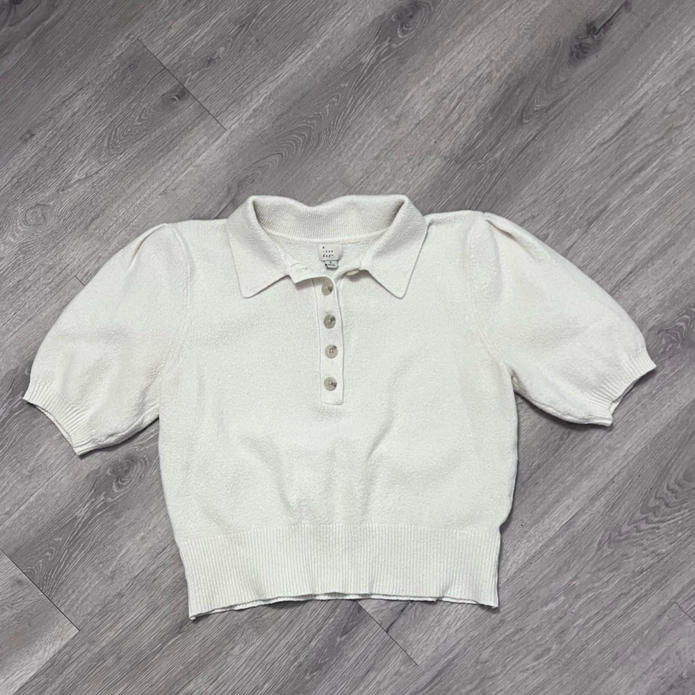 a new day Cream Button-Up Cardigan